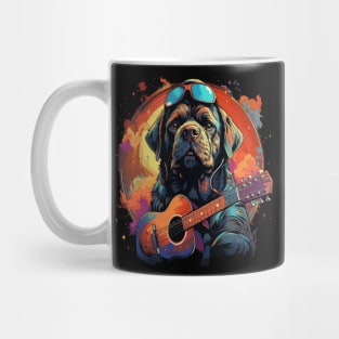 English Mastiff Playing Guitar Mug